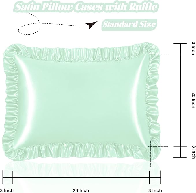 Homiest Ruffle Satin Pillowcase - Image 3