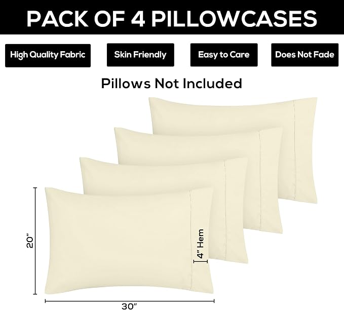 Utopia Bedding Queen Pillowcases - Image 3