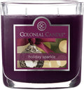 Colonial Candle Holiday Sparkle Scented Jar Candle, 2 Wick, 3.5 oz, Mottled Wax by ColonialCandle