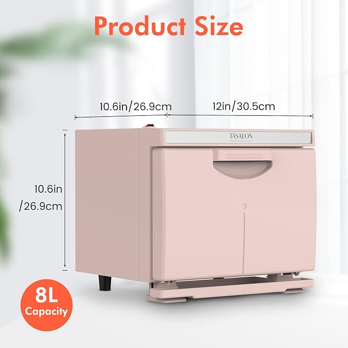 TASALON 8L Towel Warmer Hot Cabinet Box, Aluminum Inner Chamber, Removable Tray - Image 6