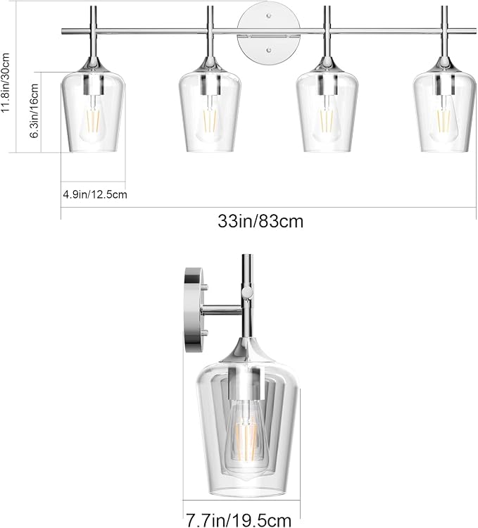 Ralbay Chrome Bathroom Vanity Light - Image 5