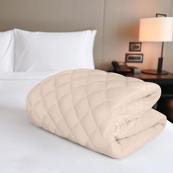 Utopia Bedding Quilted Fitted Mattress Pad, Full Size, Elastic Fitted Mattress - Image 5