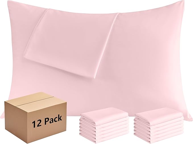 Pillowcases King 12 Pack, 20x36 Pillow Cases by Culve