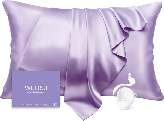 100% Silk Pillow Cases Standard Size Mulberry Silk Pillowcase by WLOSJ