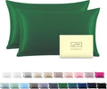 Silk Pillow Cases 2 Pack, Soft Breathable and Sliky Standard Size Pillow Cases by Suatien