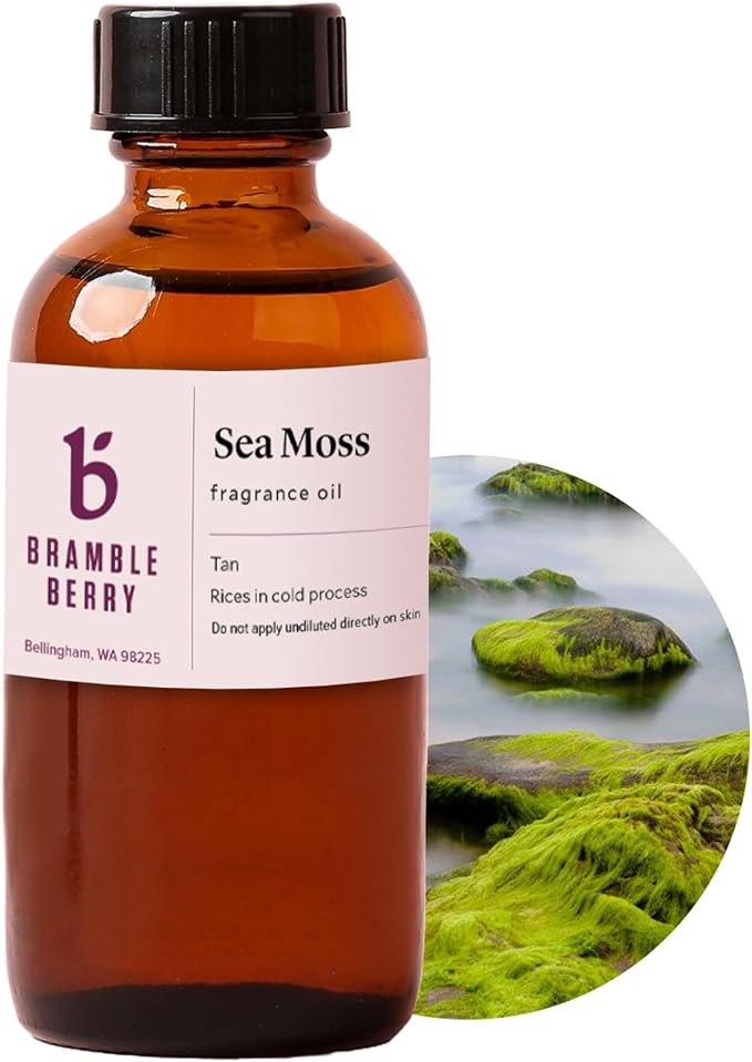 Bramble Berry Sea Moss Fragrance Oil 2 oz | Clean Aquatic and Green Algae Scent by BrambleBerry