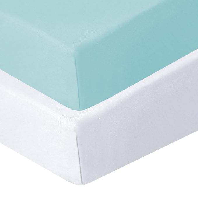 Biloban Crib Sheets Fitted, 2 Pack Crib Sheet Fits - Image 3
