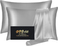 Silk Pillowcase 2 Pack, Natural Mulberry Silk Pillow Case, Anti Acne Silk by HOME