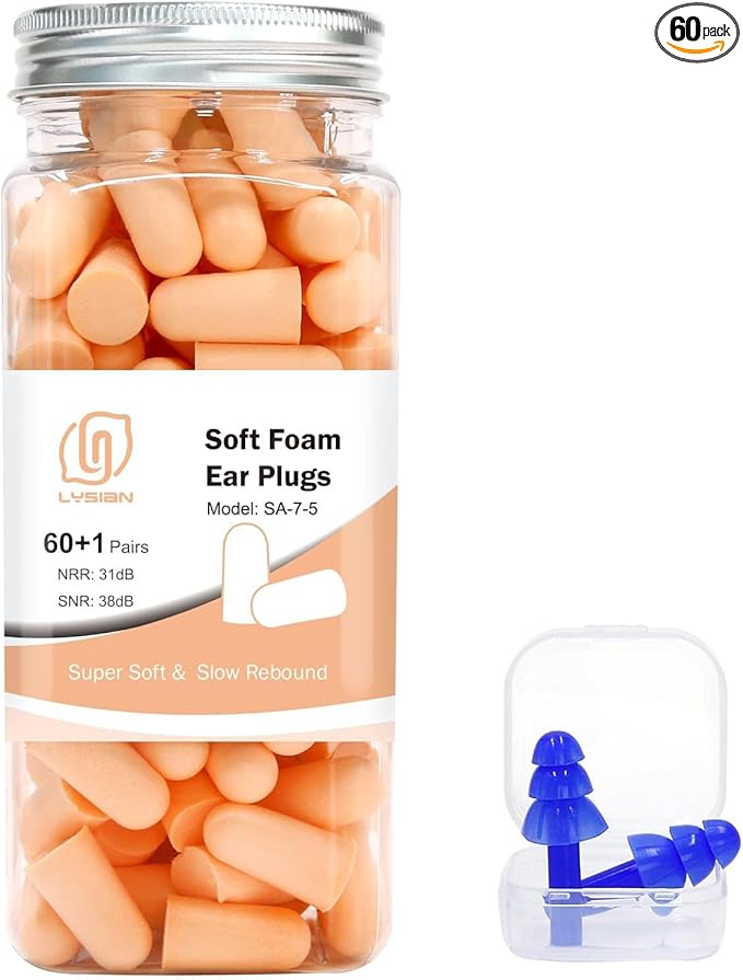 LYSIAN Flesh Color Foam Ear Plugs by LYSIAN