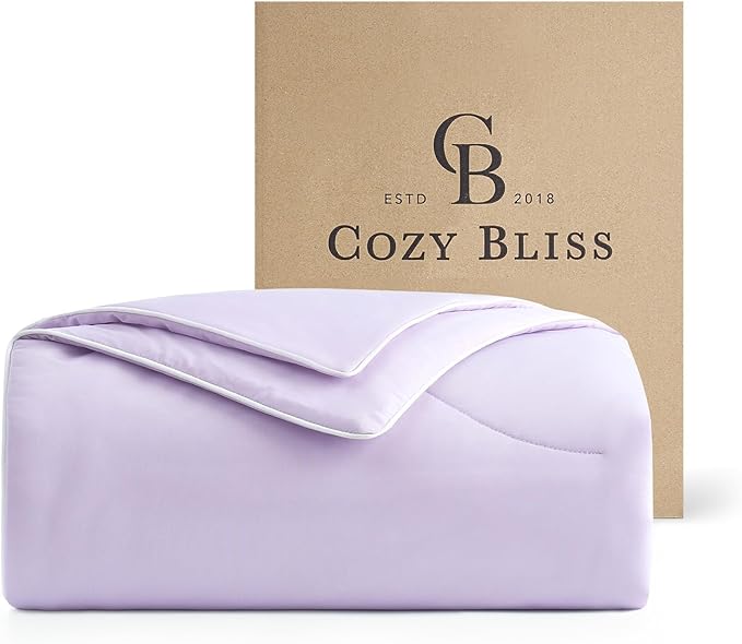 Cozy Bliss Cooling Comforter Queen Size, Reversible Lightweight Cooling Blankets by CozyBliss