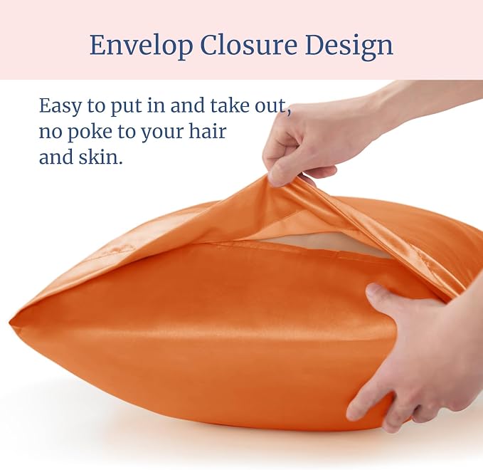 BEDELITE Satin Pillowcase for Hair and Skin, Super Soft Similar to Silk Pillow - Image 6