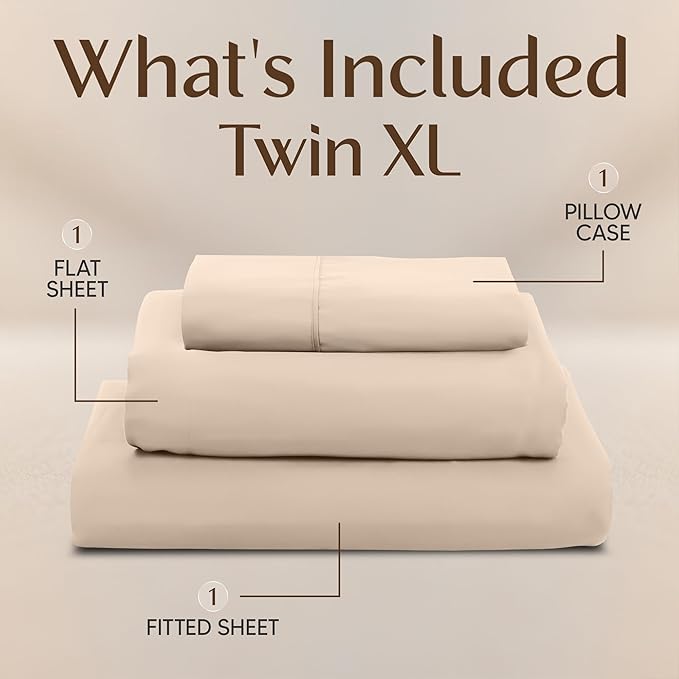 Utopia Bedding Twin XL Sheet Set – 3 Piece Bed Sheets - Image 3