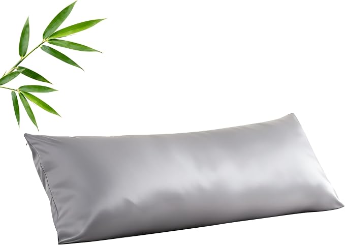 Body Cooling Pillow Case, Viscose Derived from Bamboo Long Pillow Protectors by ShunjieHome