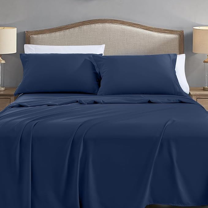 FreshCulture Full Flat Sheets Only, Soft Microfiber Bedding Sheets - Image 2