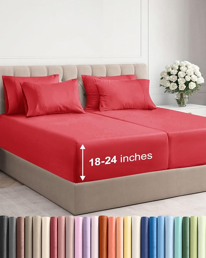 Extra Deep Split King Sheet Set by CGKUnlimited