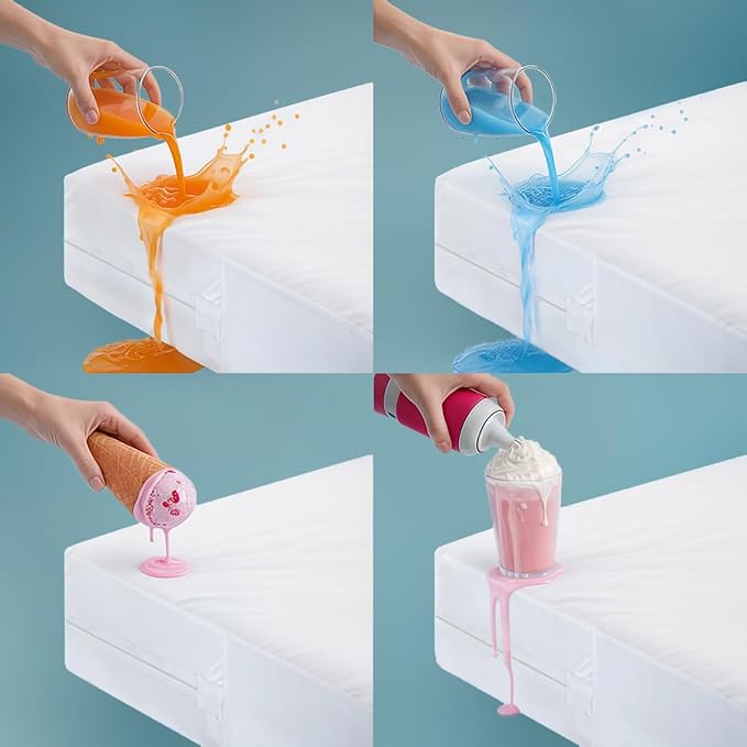 Utopia Bedding Mattress Protector Zippered Sleeper Sofa Queen Size, 100% - Image 2