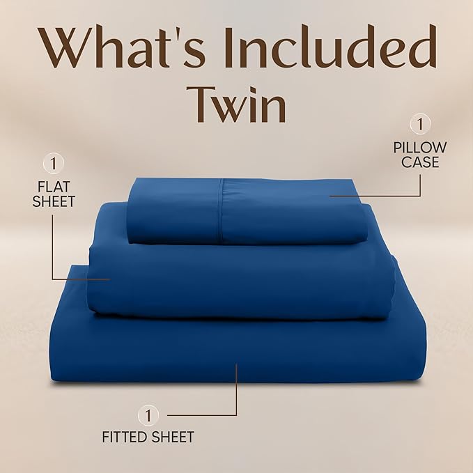 Utopia Bedding Twin Sheet Set – 3 Piece Bed Sheets - Image 3