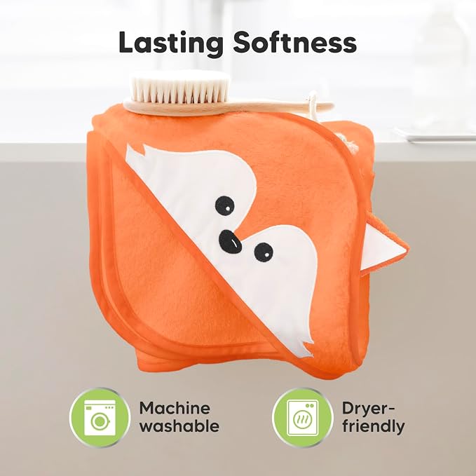 KeaBabies Hooded Baby Towel for Newborn - Image 6