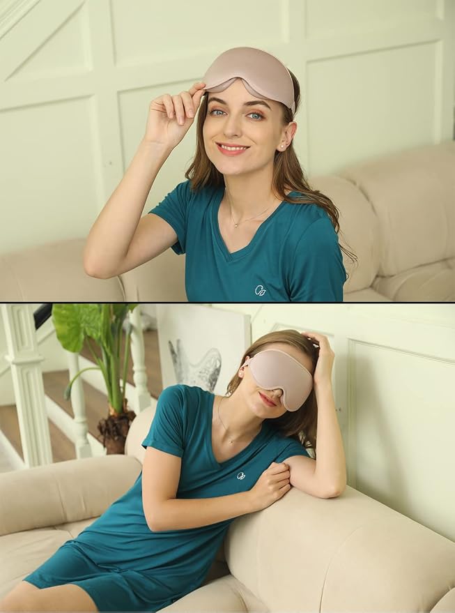 Sleep Mask, 3D Deep Contoured Eye Covers - Image 2