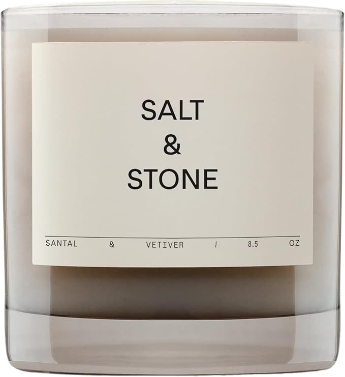 Salt & Stone Scented Candle for Women & Men | Coconut & Soy Blend Wax | by SaltStone