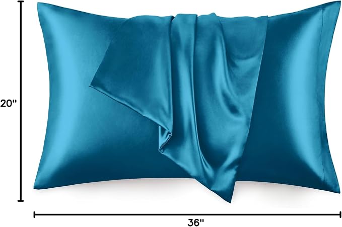 Love's cabin Satin Pillowcase Set of 2 King Size 20x36, Cooling Pillow Covers - Image 8