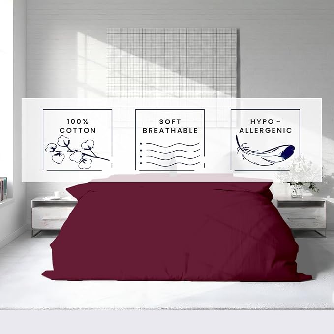 Kotton Culture 1 Pc Twin XL/Twin Duvet Cover Only-100% Egyptian Cotton 600 - Image 5