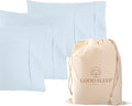 Set of 4 Pillow Cases Queen Standard, 800 TC 100% Egyptian Cotton, Silky Soft by GoodSleepBedding