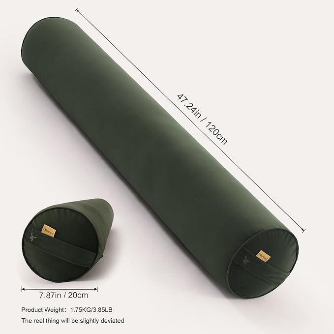 Body Pillow for Adults, Long Round Pillow, Big Cylindrical Pillow, Large Full - Image 2