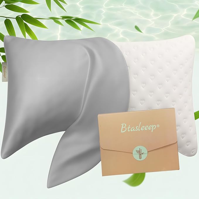 Cooling Curved Pillowcase for Side Sleeper Pillow by Btasleeephomeyland