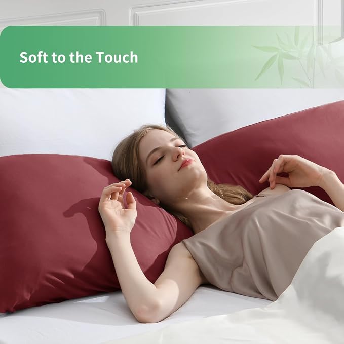 Body Pillowcase, Cooling Viscose from Bamboo Pillow Cover - Image 3