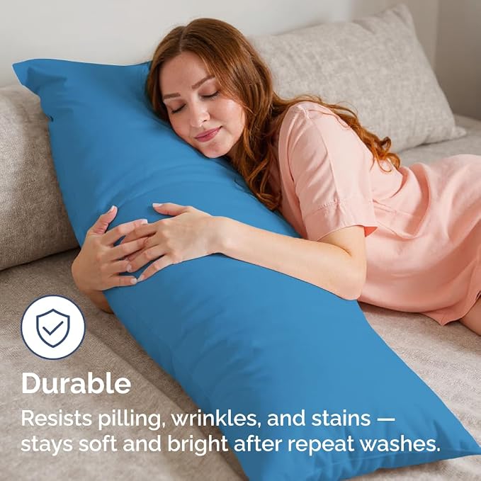 Body Pillowcases Set of 2-20x54 Long Body Pillow Case - Image 4