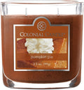 Colonial Candle Pumpkin Pie Scented Jar Candle, 2 Wick, 3.5 oz, Mottled Wax by ColonialCandle
