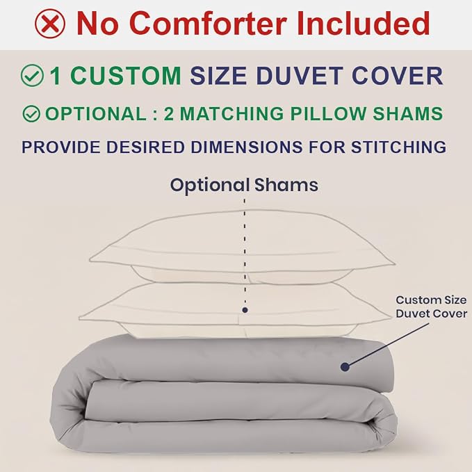 Kotton Culture Custom Duvet Cover-100% Egyptian Cotton 600 Thread Count Ultra - Image 2