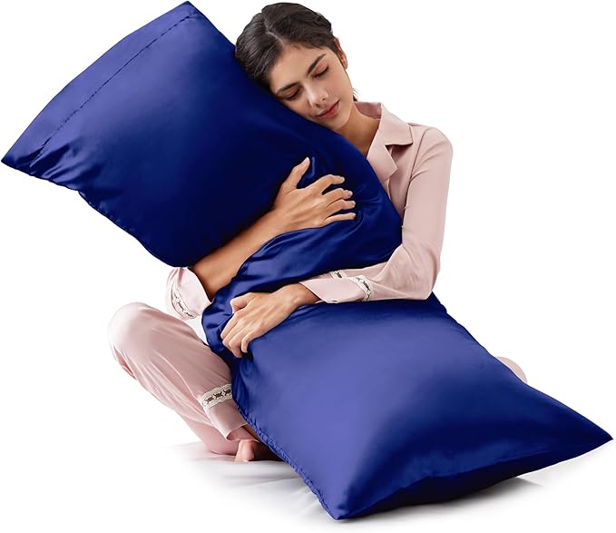 Love's cabin Satin Body Pillowcase 20x54, Cooling Pillow Cover by Lovescabin