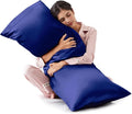 Love's cabin Satin Body Pillowcase 20x54, Cooling Pillow Cover by Lovescabin