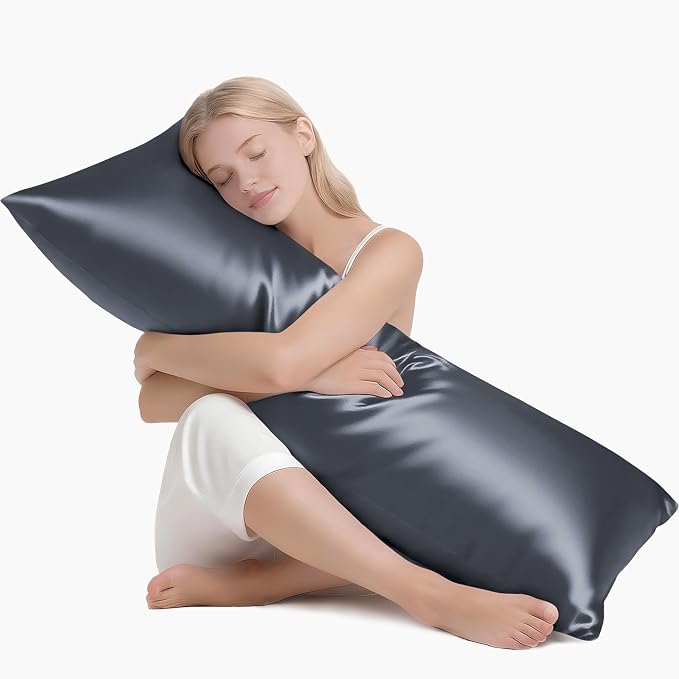 MR&HM Satin Body Pillow Cover, Soft and Breathable Body Pillow Case by MRHM
