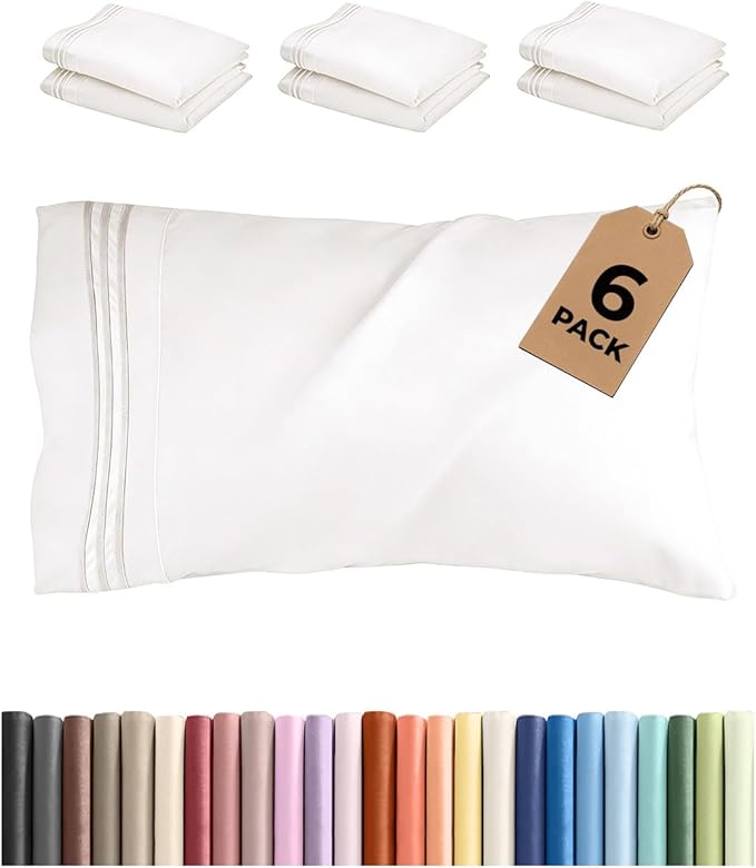 Standard Pillow Cases Set of 6 by CGKUnlimited