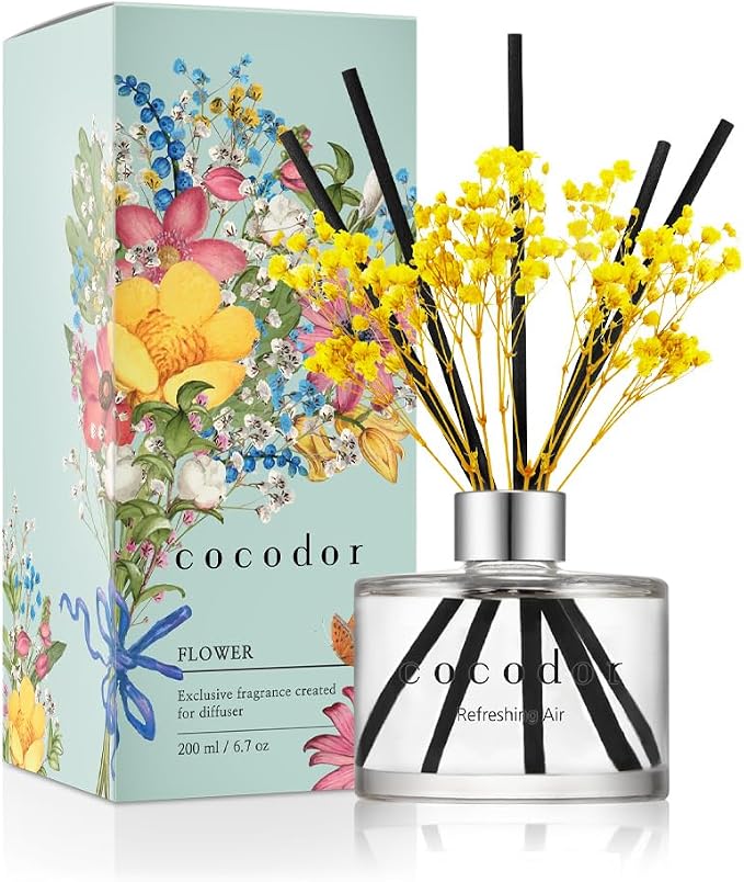 COCODOR Preserved Real Flower Reed Diffuser/Refreshing Air / 6.7oz / 1 by COCODOR