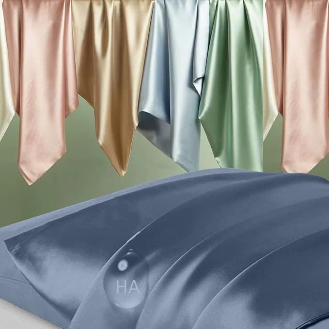 Silk Pillowcase 2 Pack, Mulberry Silk Pillow Cases Queen Size Set of 2 - Image 2