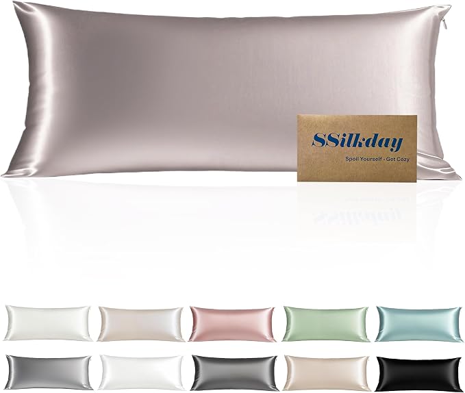 Mulberry Silk Body Pillow Pillowcase by Unknown