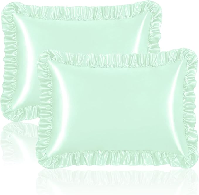 Homiest Ruffle Satin Pillowcase by Homiest