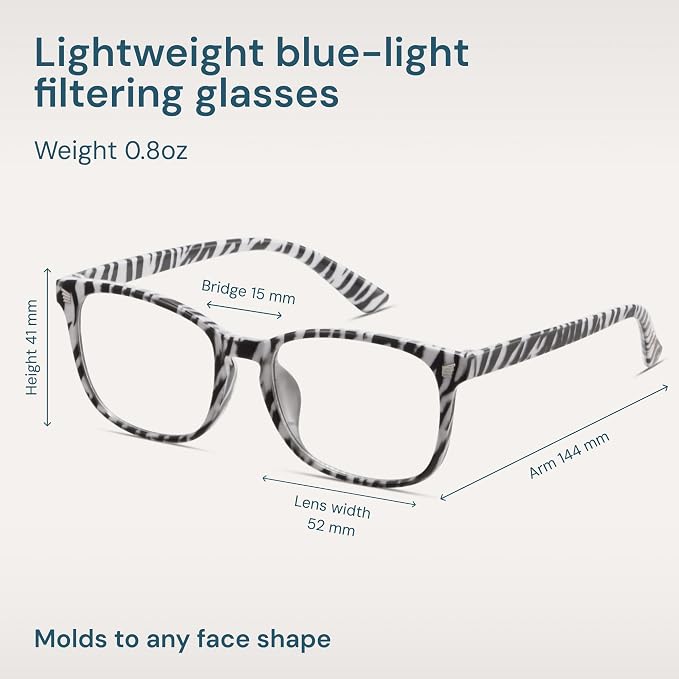 Gaoye Zebra Blue Light Glasses for Computer & Gaming - Image 4