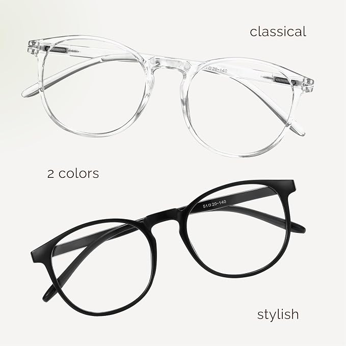 IBOANN Blue Light Glasses for Woman/Men, Fashion Blue Light Glasses Men - Image 6