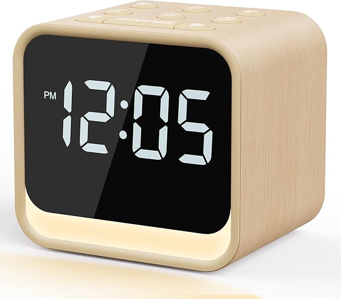 Housbay Wooden Sound Machine Alarm Clock by HOUSBAY