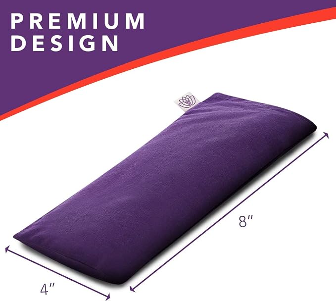 Lotus Weighted Lavender Eye Pillow – Purple Eye Mask - Image 7