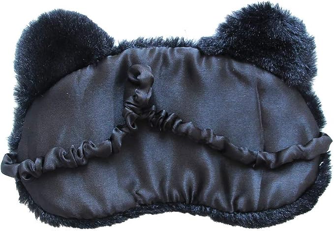 Shinywear 2 Pcs Cute Sleepping Eyemask Black Cat & White Dog Animal Cartoon - Image 6