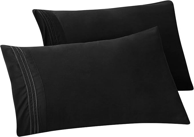 Elegant Comfort Solid Pillowcases 1500 Premium Hotel Quality Microfiber by ELEGANTCOMFORT