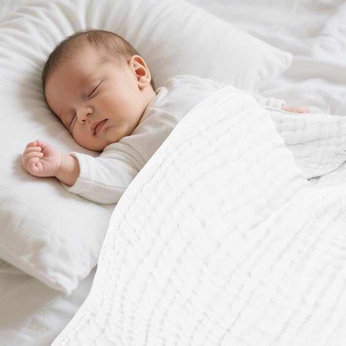 MIGIOL Muslin Hooded Baby Towels 100% Cotton ，Super Soft Muslin Baby Bath Towel - Image 9
