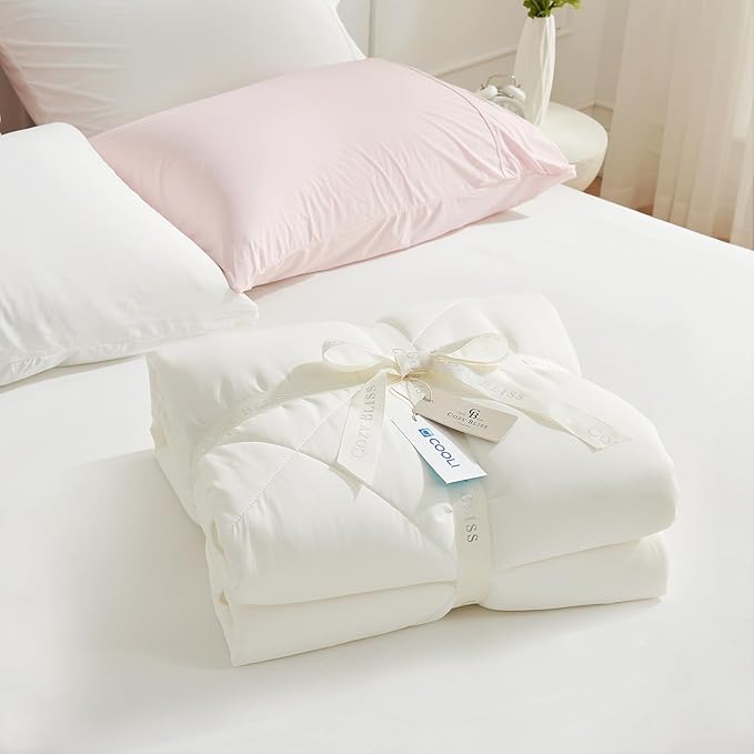 Cozy Bliss Cooling Comforter Queen Size, Cooling Blankets - Image 6