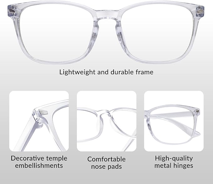 Blue Light Glasses for Woman Men | 99% Blue Light Blocking Glasses for Computer - Image 3